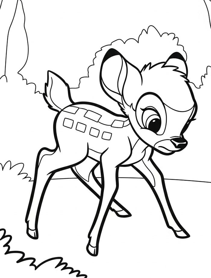 Bambi melihat ke bawah