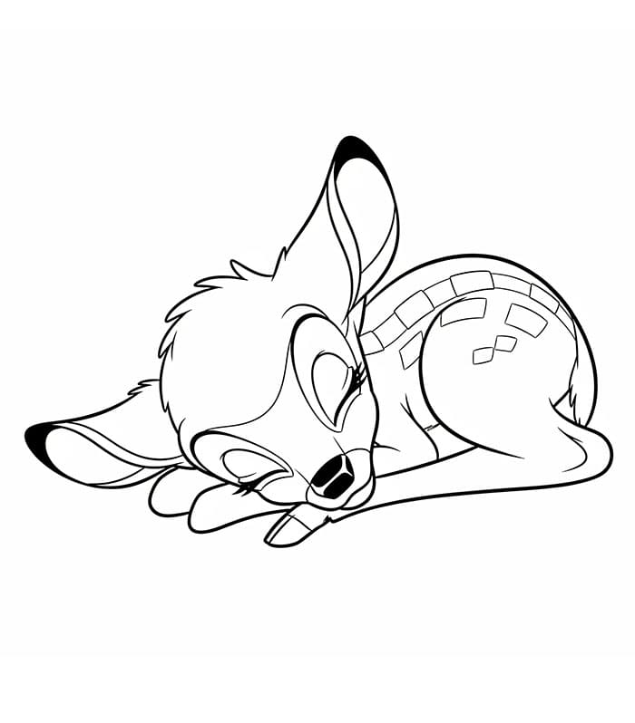 Bambi yang sedang tidur