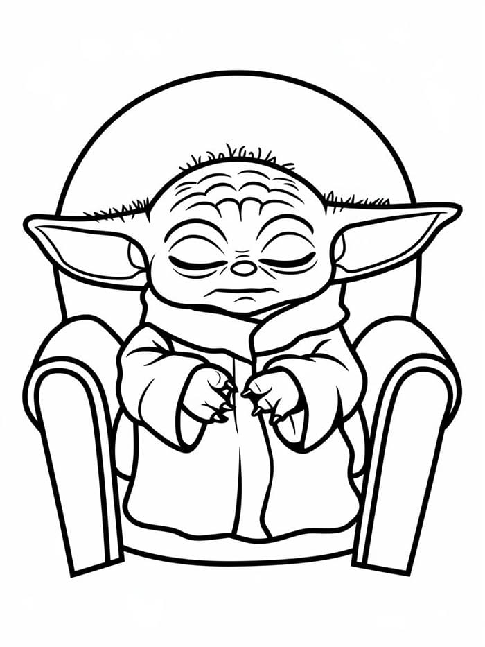 Bayi Yoda Beristirahat