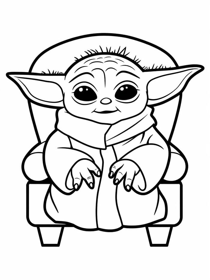 Bayi Yoda di Kursi