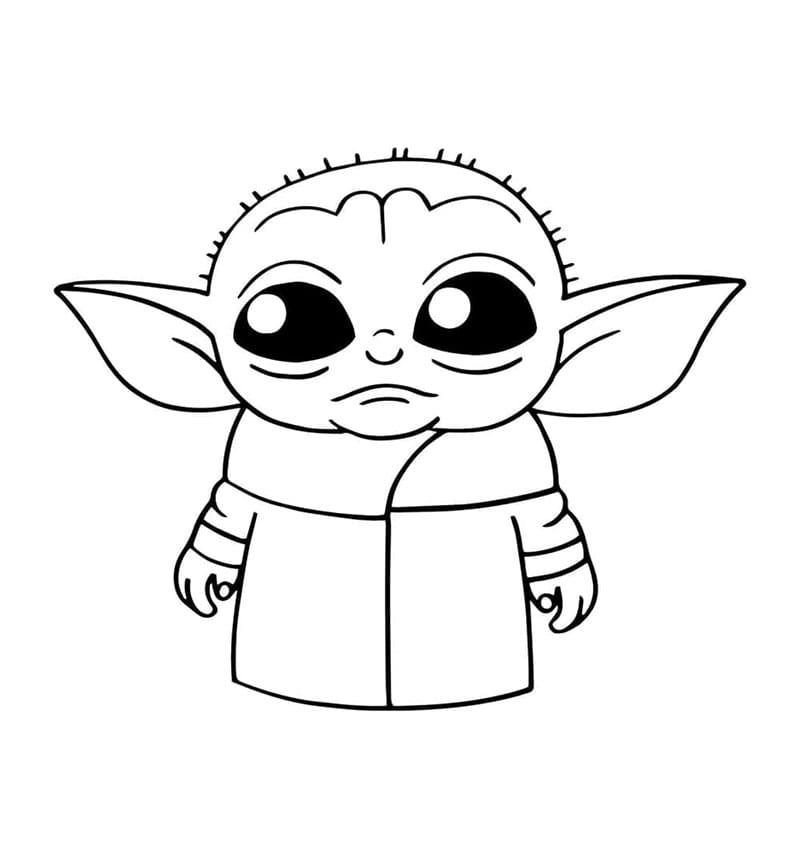 Bayi Yoda Sedih yang Dapat Dicetak