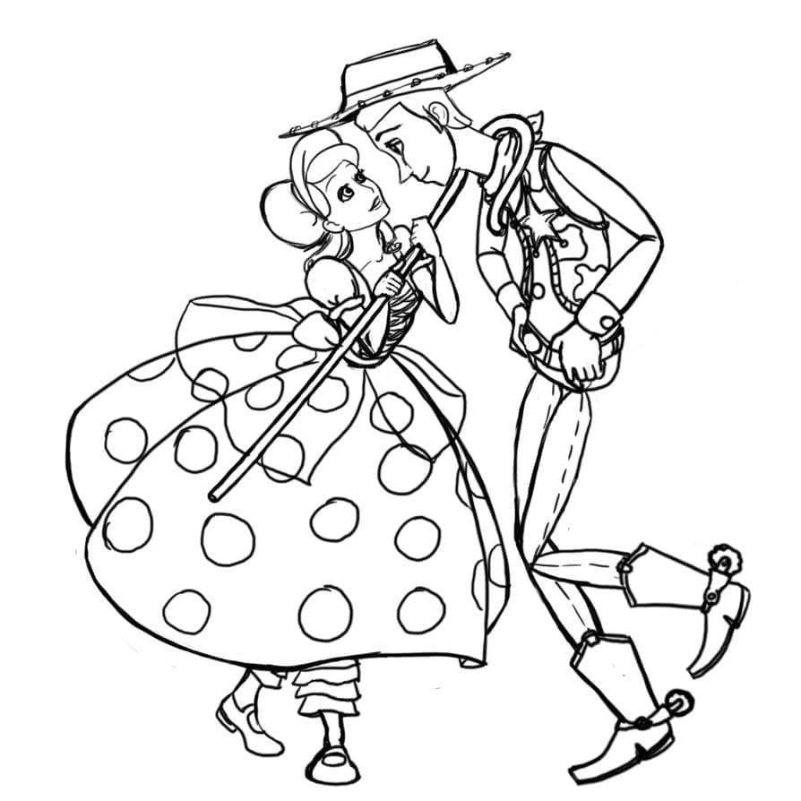 Bo Peep dan Woody Toy Story