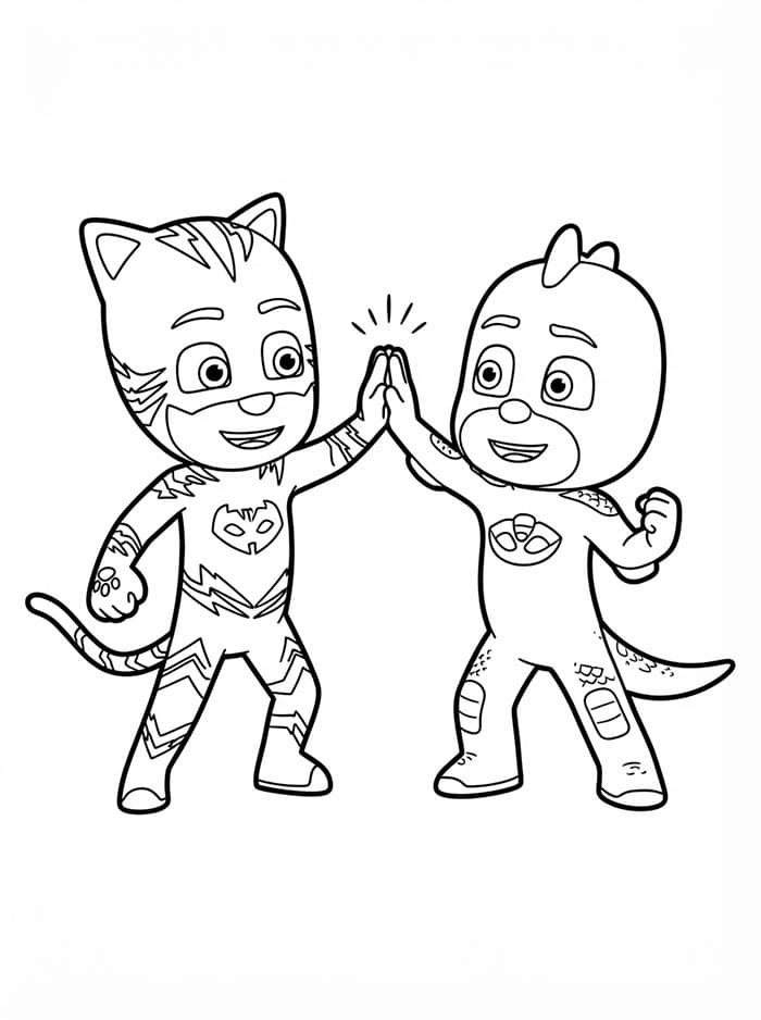 Catboy dan Gekko melakukan tos