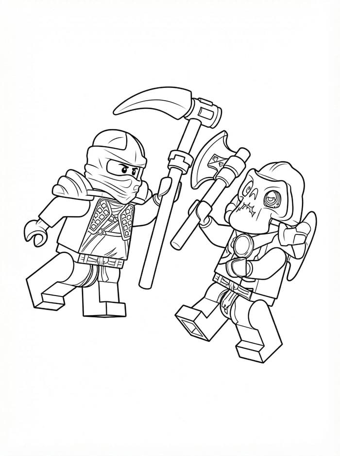 Cole Ninjago menyerang Kruncha