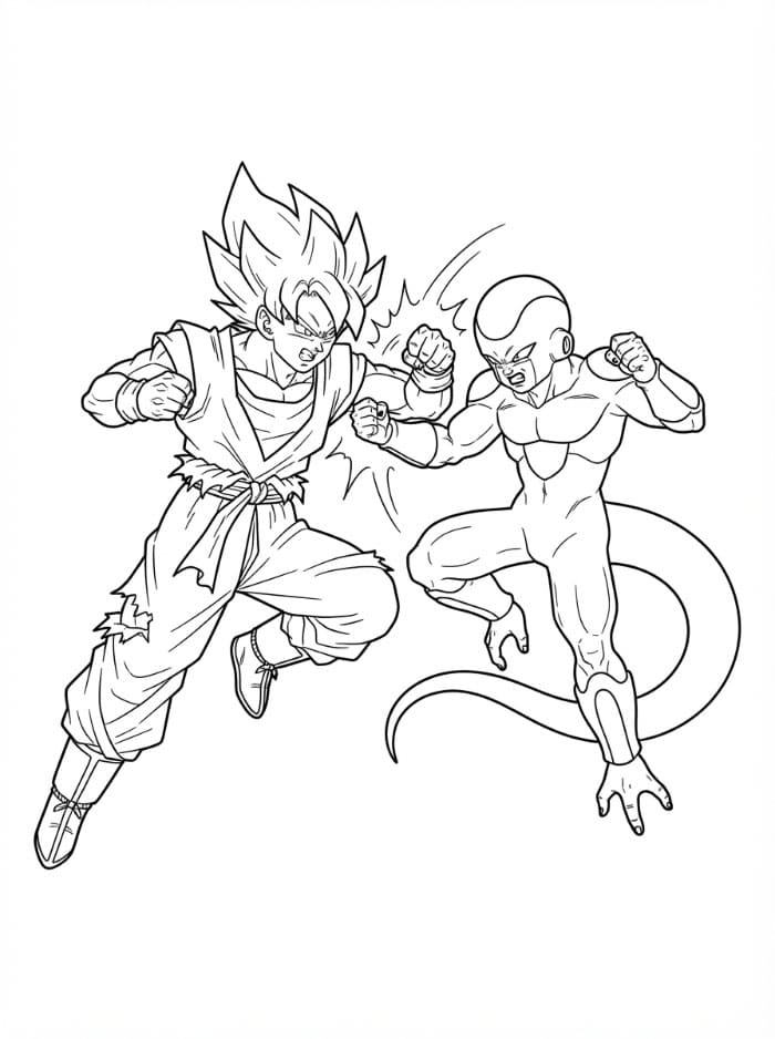 Dragon Ball Z Goku dan Frieza