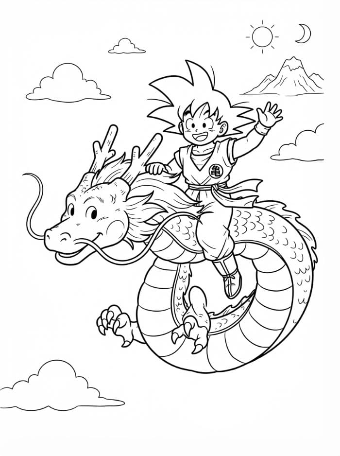 Dragon Ball Z Goku dan Naga