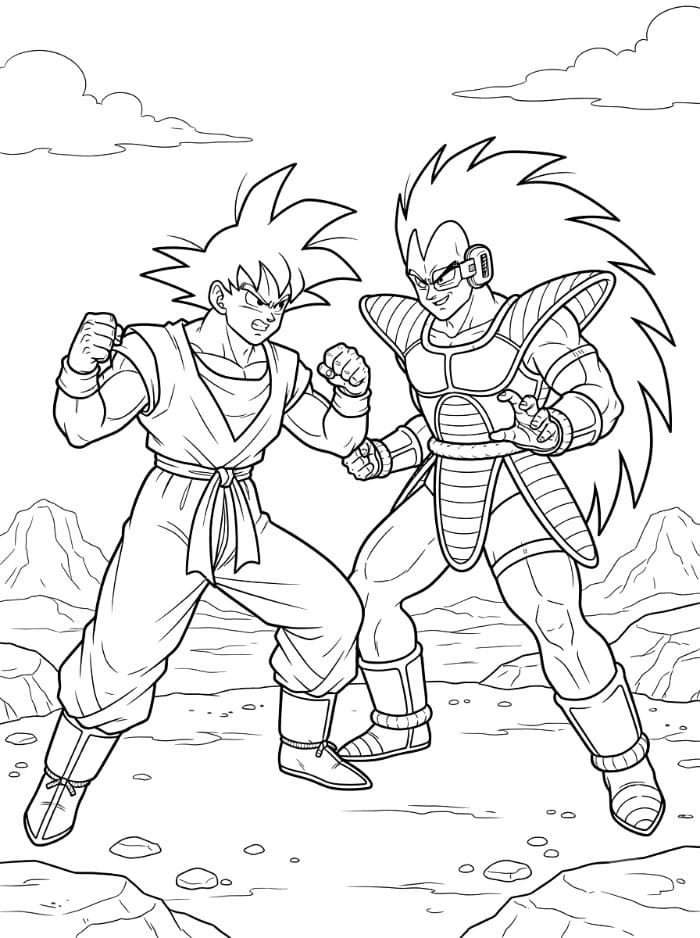 Dragon Ball Z Goku dan Raditz