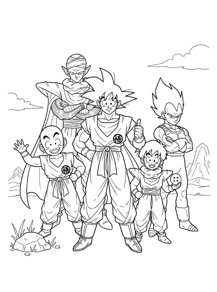 Dragon Ball Z Goku dan Teman-teman