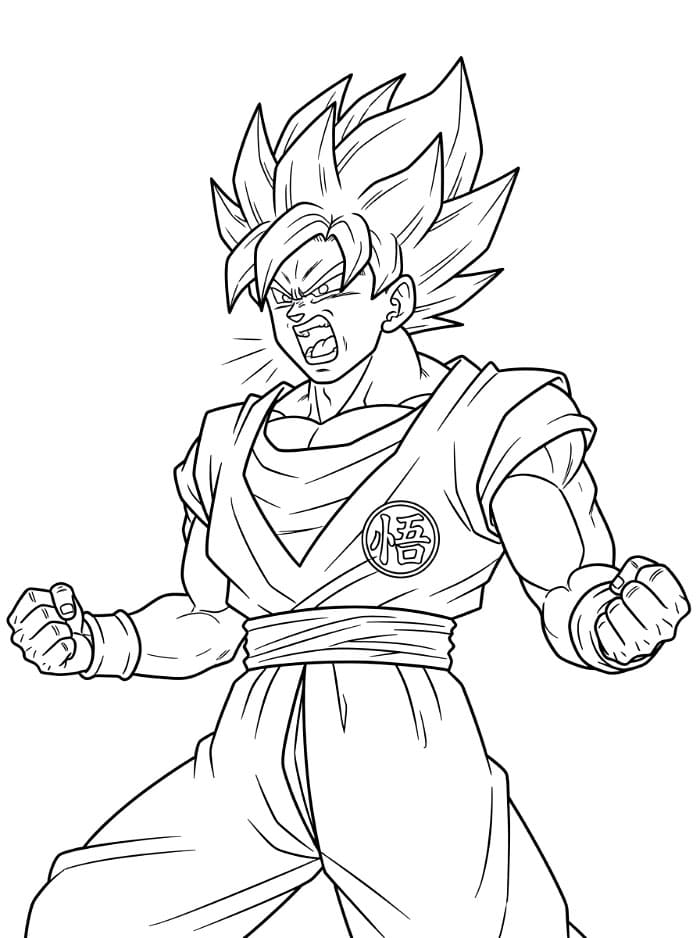 Dragon Ball Z Goku Marah