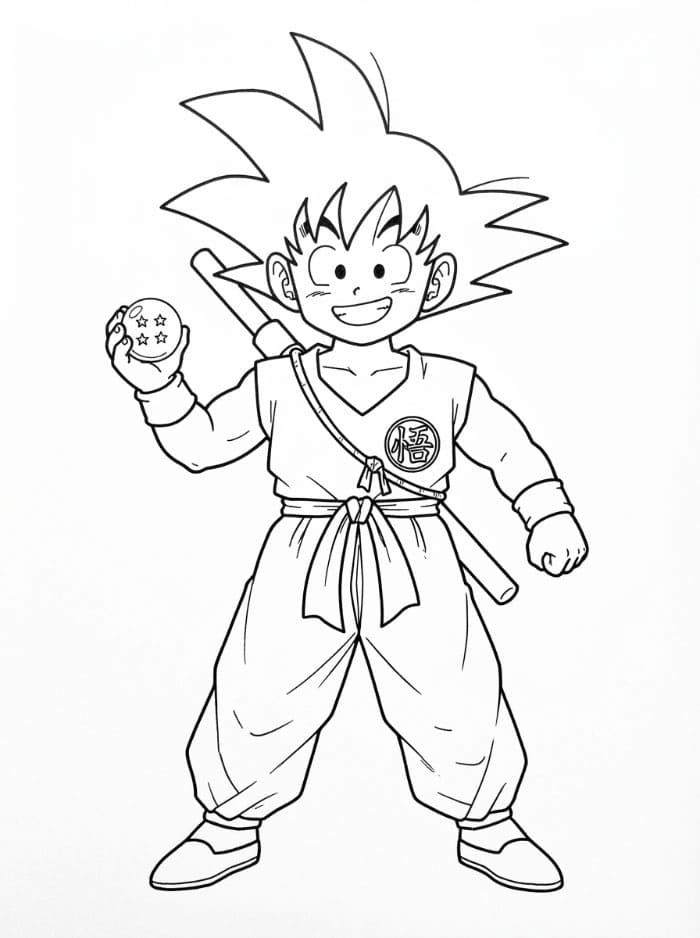 Dragon Ball Z Goku Muda