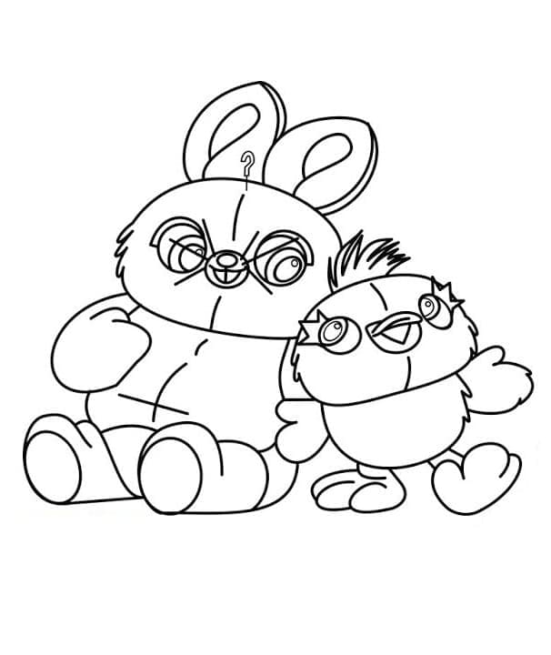 Ducky dan Bunny dari Toy Story