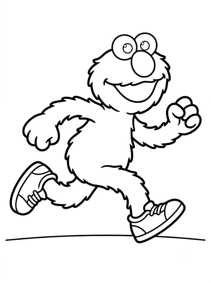 Elmo berlari