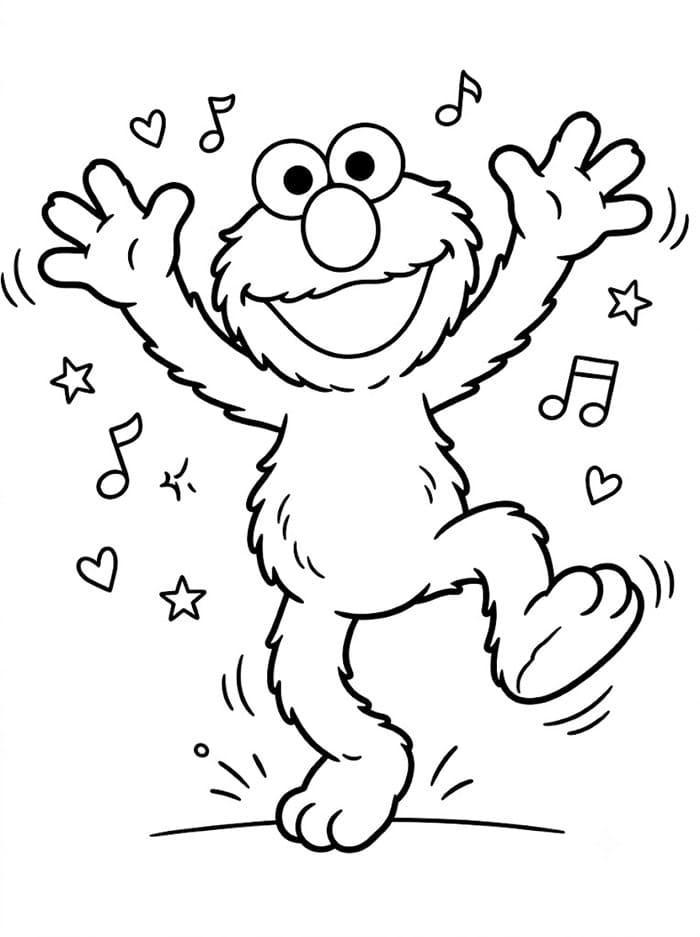 Elmo bernyanyi