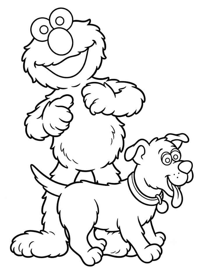 Elmo dan anjingnya