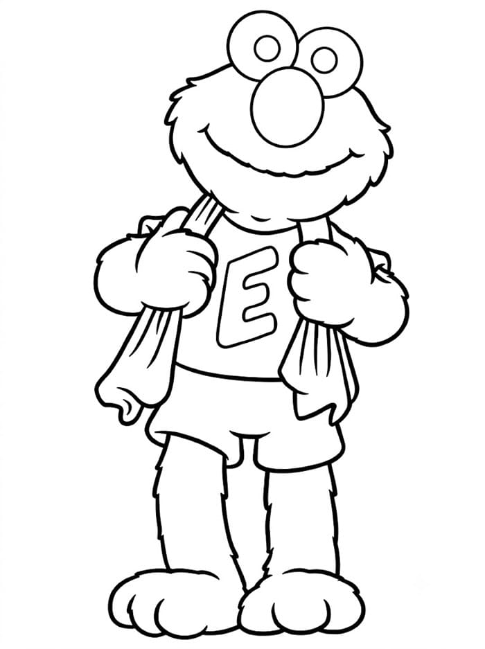Elmo tersenyum