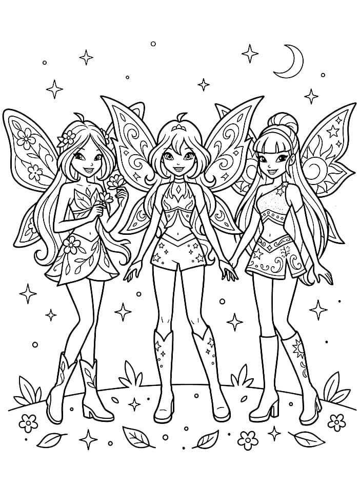 Gambar cetak Winx Club