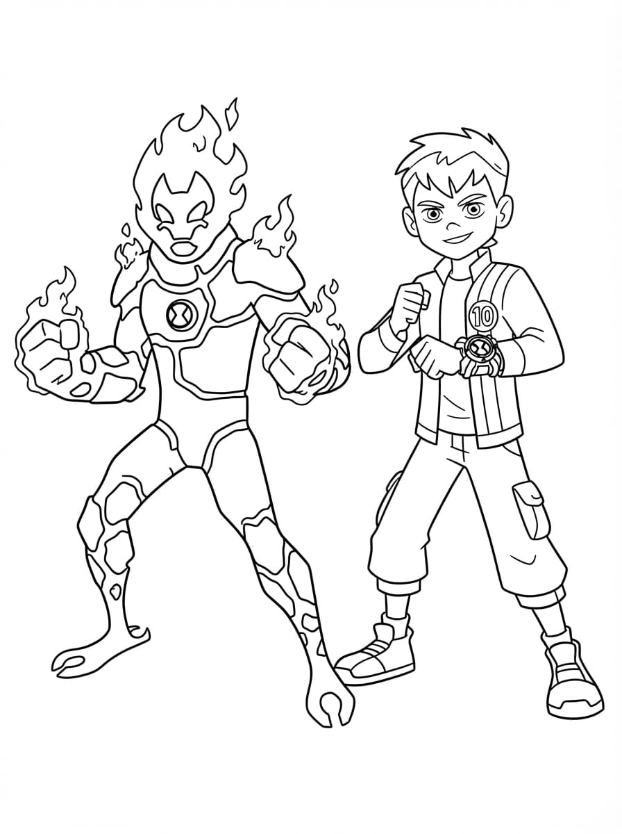 Heatblast dan Ben 10