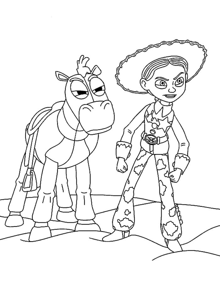Jessie dan Bullseye melawan Lilypad Toy Story 5