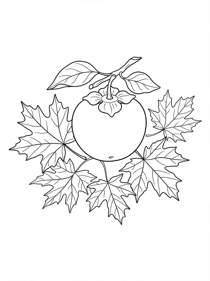 Kesemek dengan Maple
