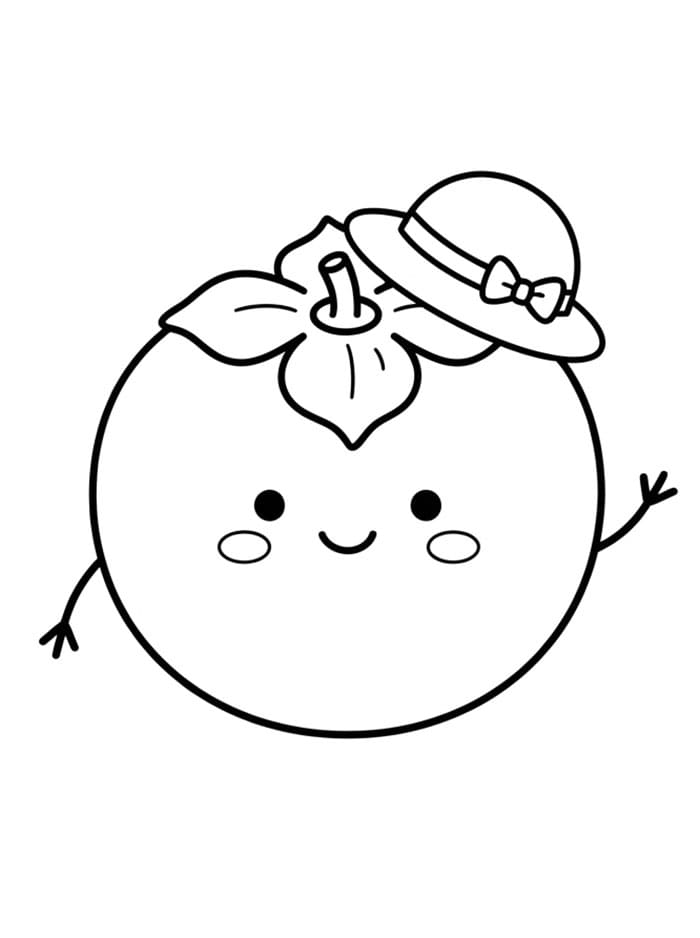 Kesemek Memakai Topi