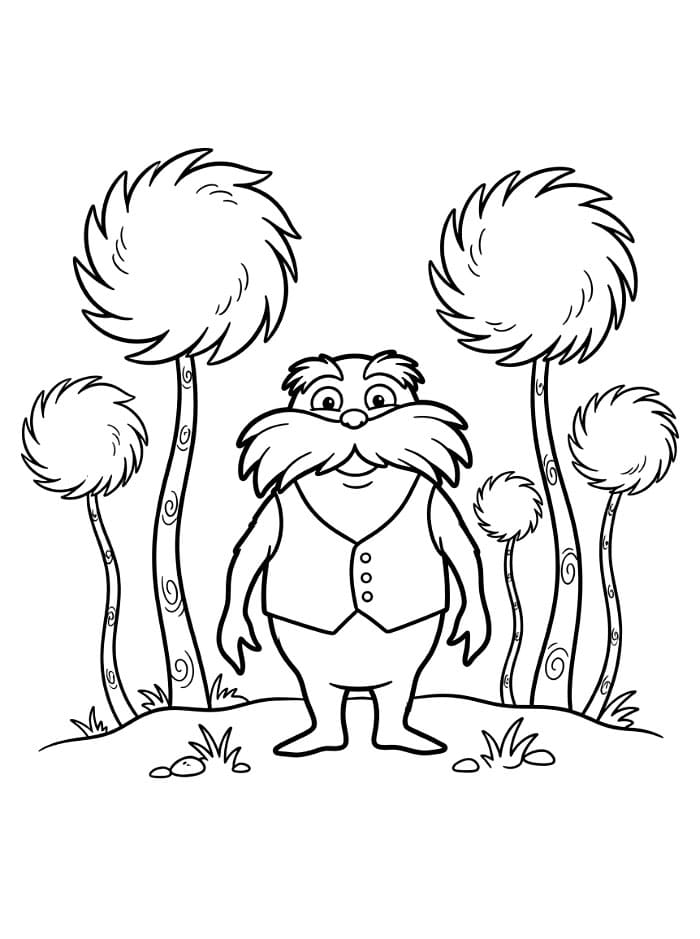 Lorax Dikelilingi Pohon Truffula