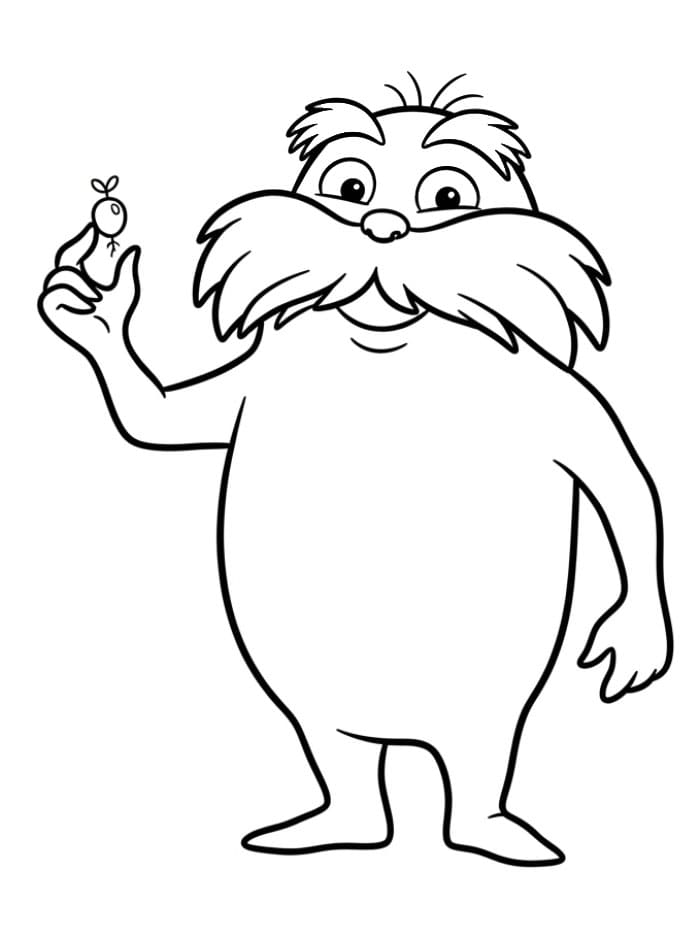 Lorax Memegang Benih Kecil