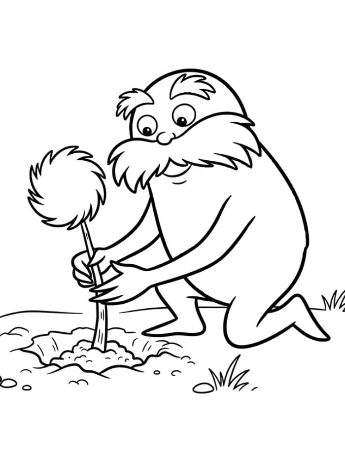 Lorax Sedang Menanam