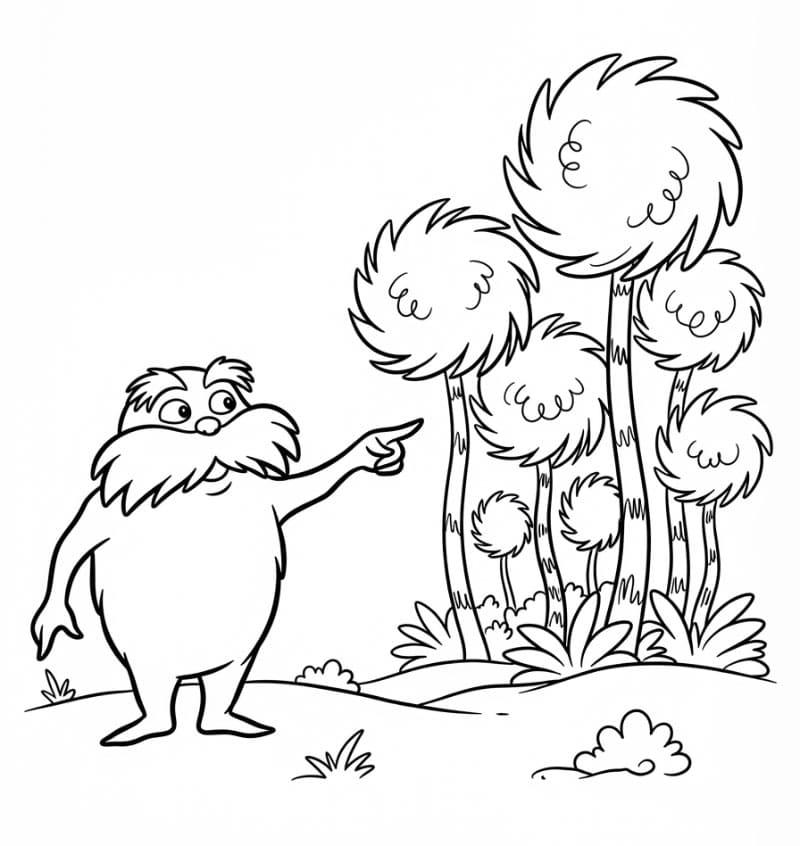 Lorax Sedang Menunjuk