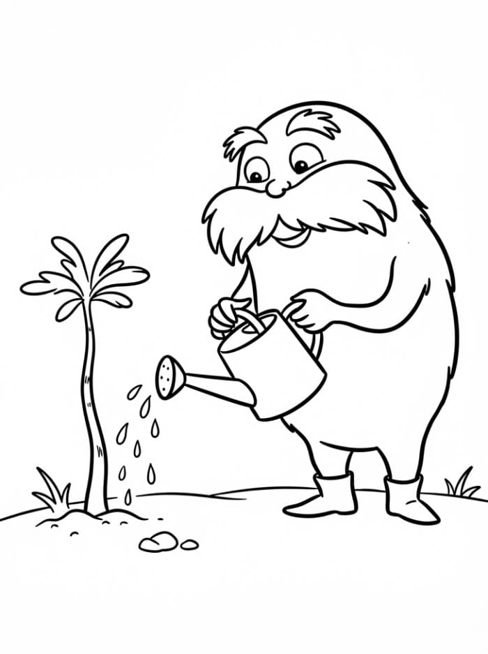 Lorax Sedang Menyiram