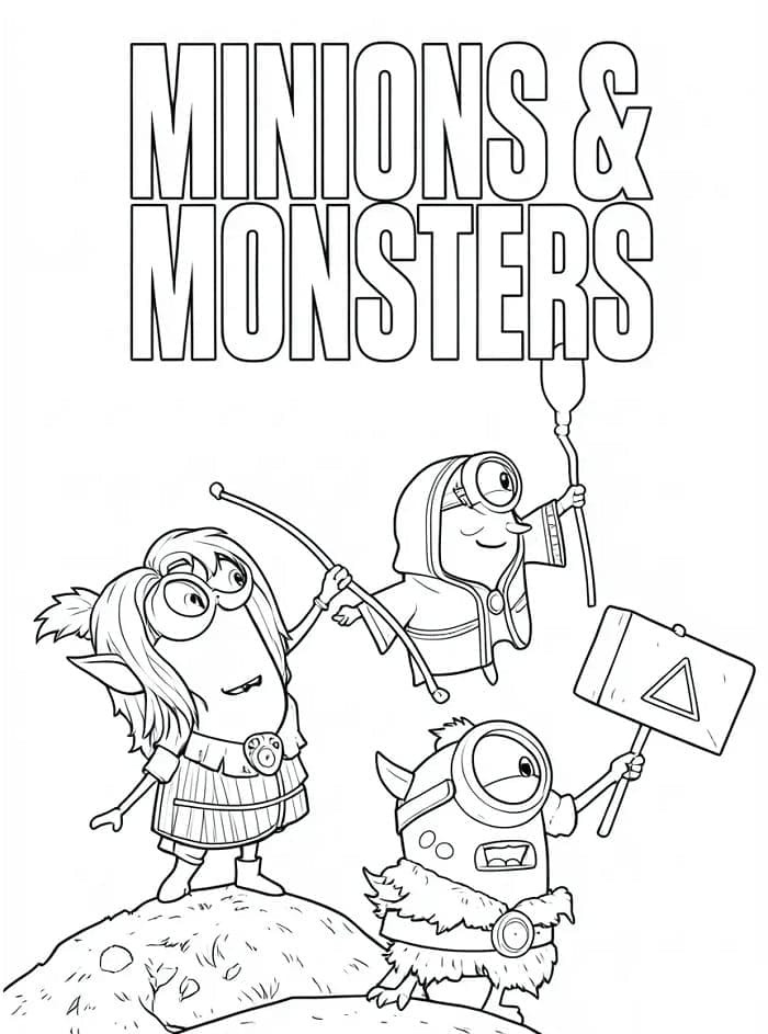 Minion dan Monster gratis untuk anak-anak