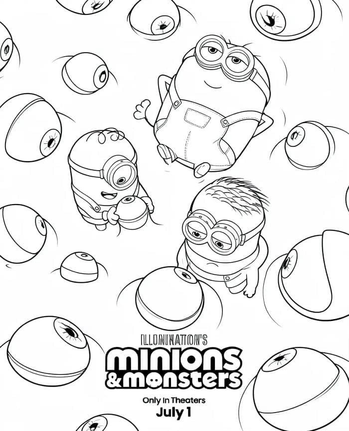 Minion dan Monster untuk anak-anak gratis
