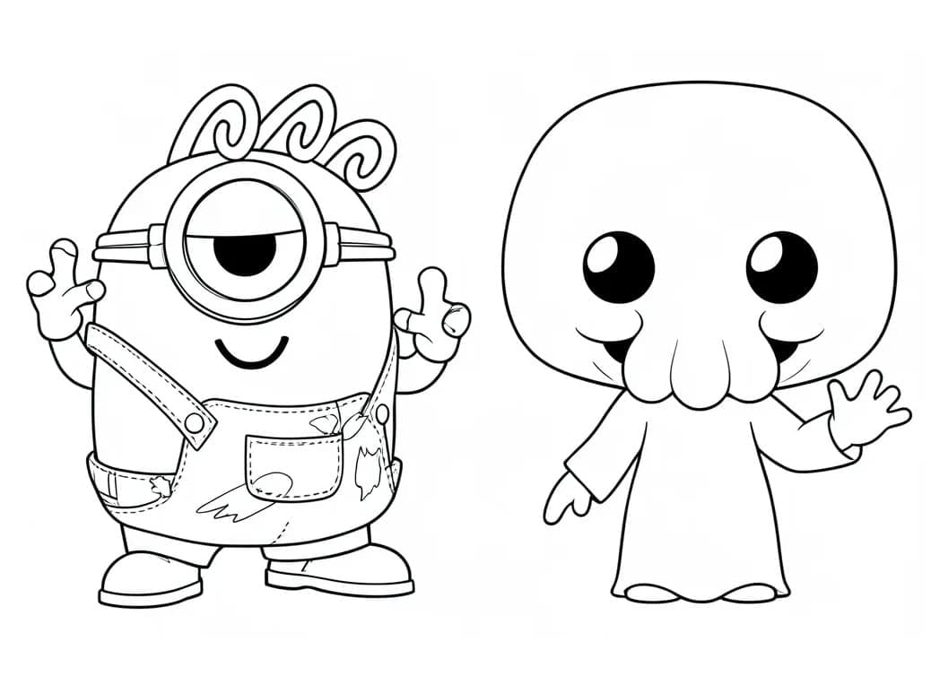 Minion dan Monster yang imut