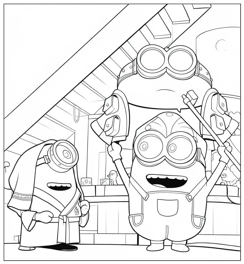 Minion dan Monster yang lucu
