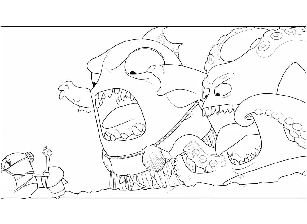 Monster dan Minion Gambar