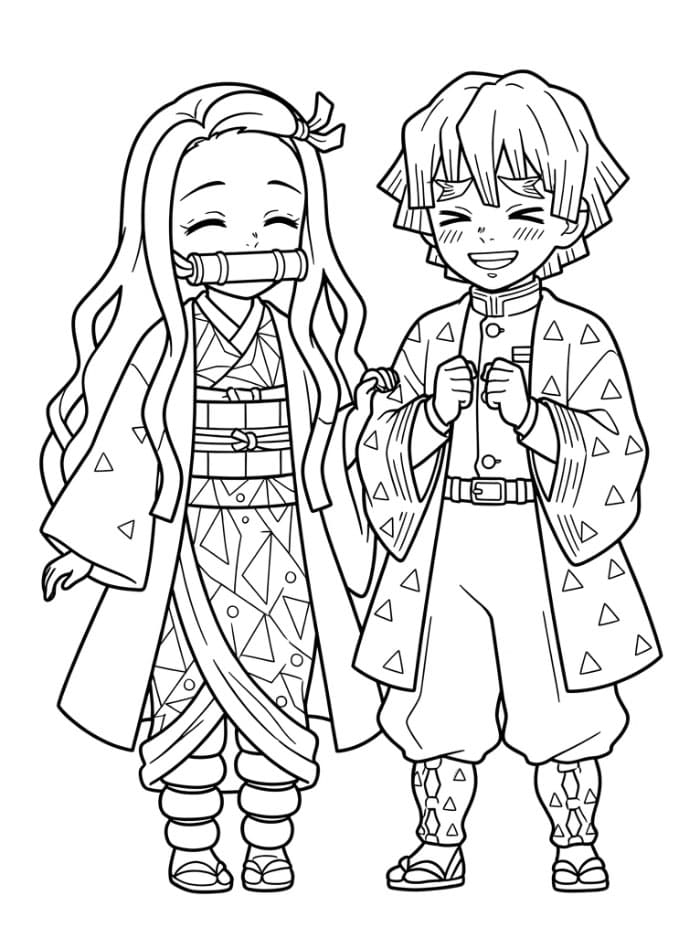 Nezuko dengan Zenitsu