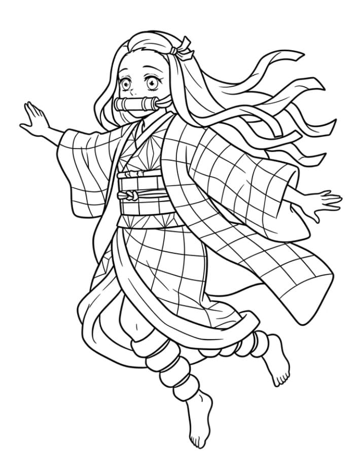 Nezuko Melompat