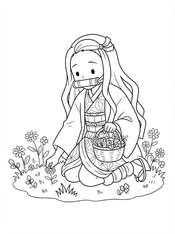 Nezuko Memetik Bunga