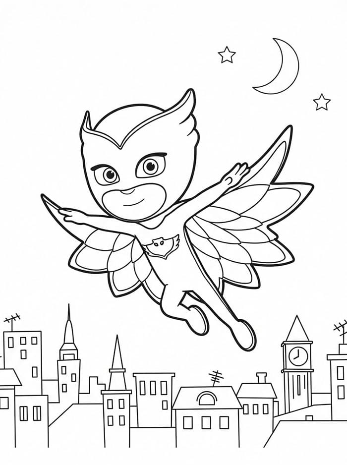Owlette di atas kota
