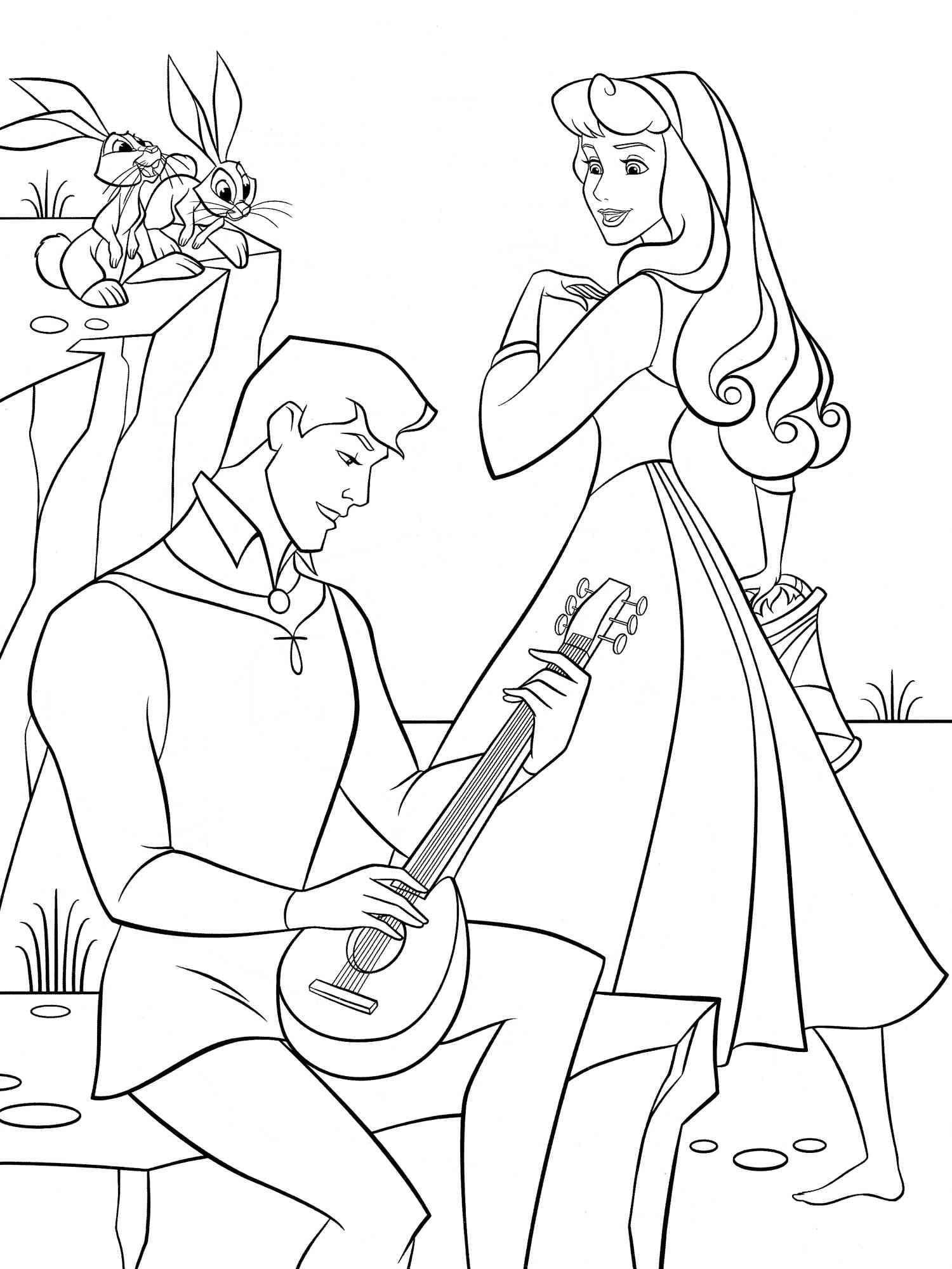 Pangeran Phillip bersama Putri Aurora