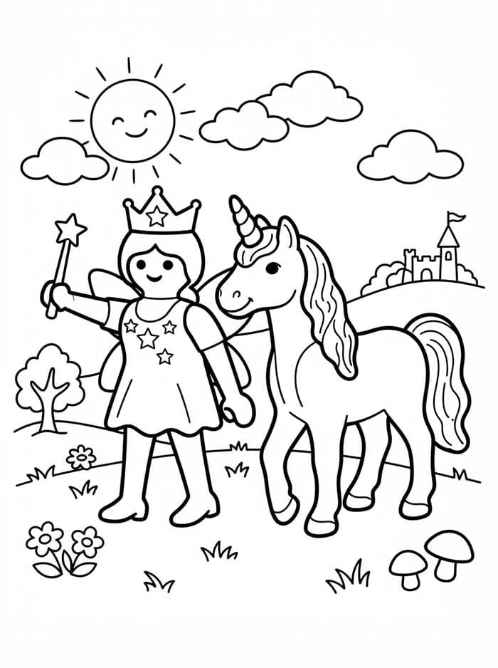 Peri dan Unicorn Playmobil