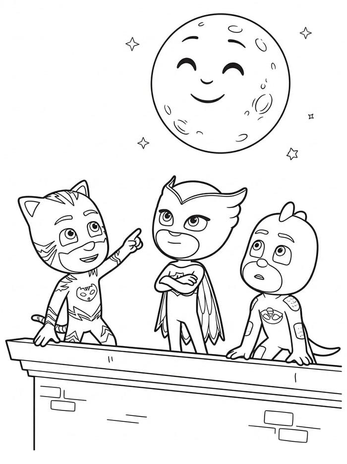 PJ Masks dan bulan