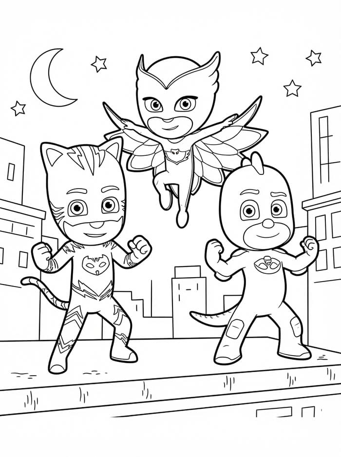 PJ Masks sedang melindungi