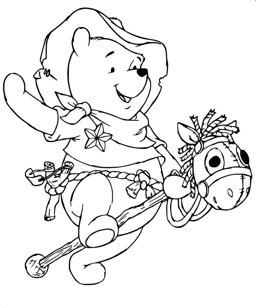Pooh Bergaya Koboi
