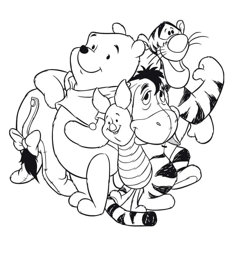 Pooh bersama Teman-temannya
