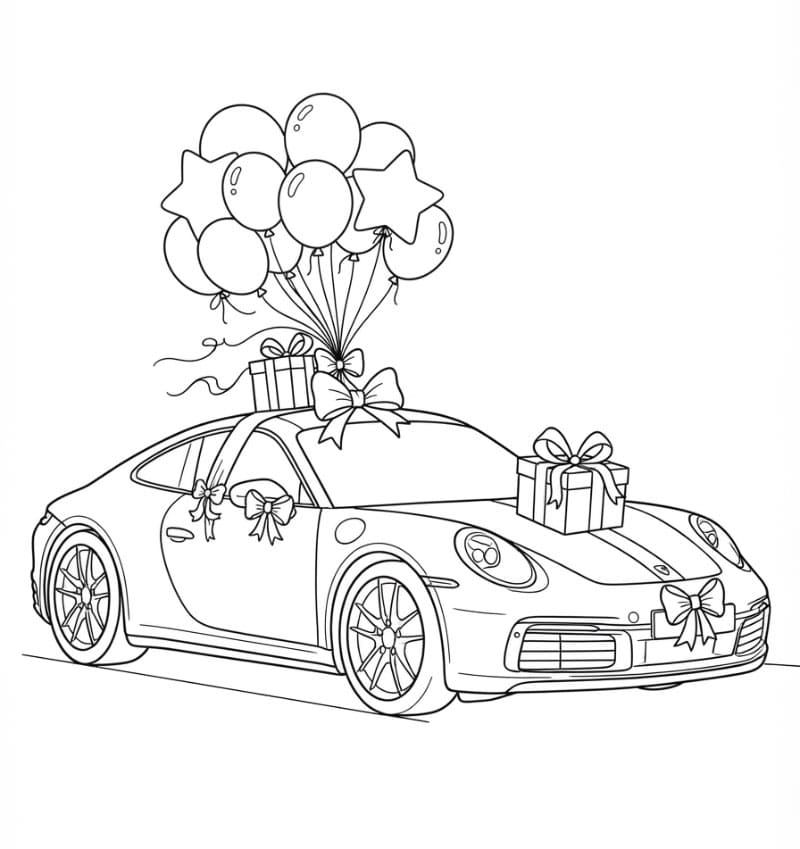 Porsche dengan Balon