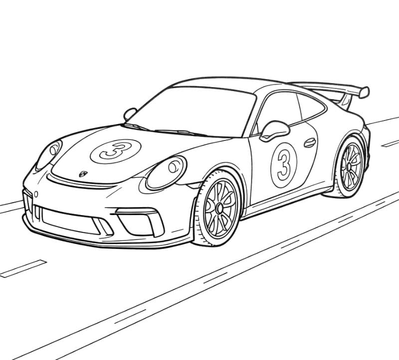 Porsche dengan Nomor Balap