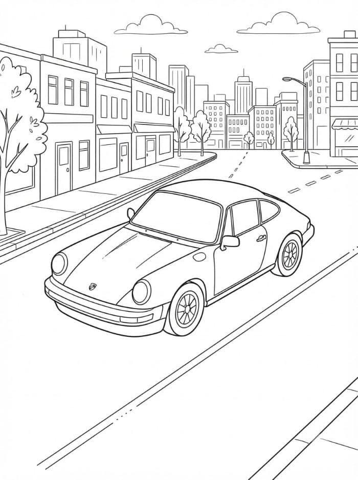 Porsche di Jalan Kota