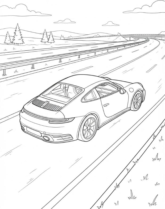 Porsche di Jalan Raya