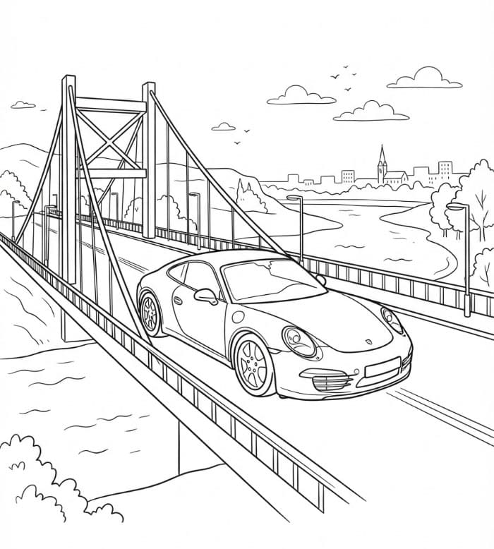 Porsche di Jembatan