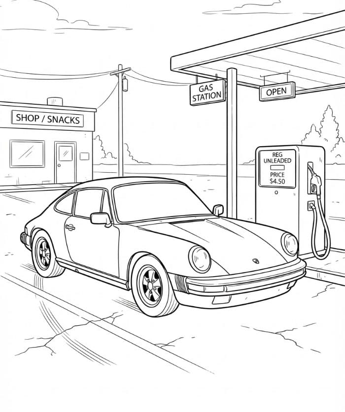 Porsche di SPBU